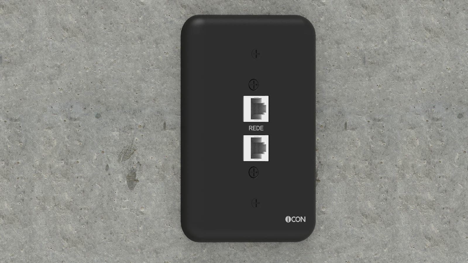 Módulo de Parede Rede CAT/Rede CAT iC-MP-109, cor preto — imagem 6