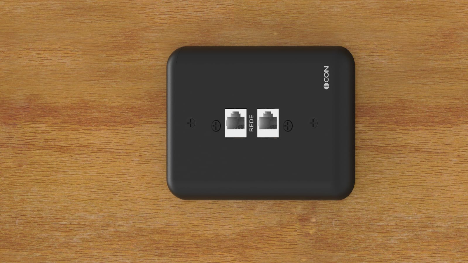 Módulo de Parede Rede CAT/Rede CAT iC-MP-109, cor preto — imagem 9