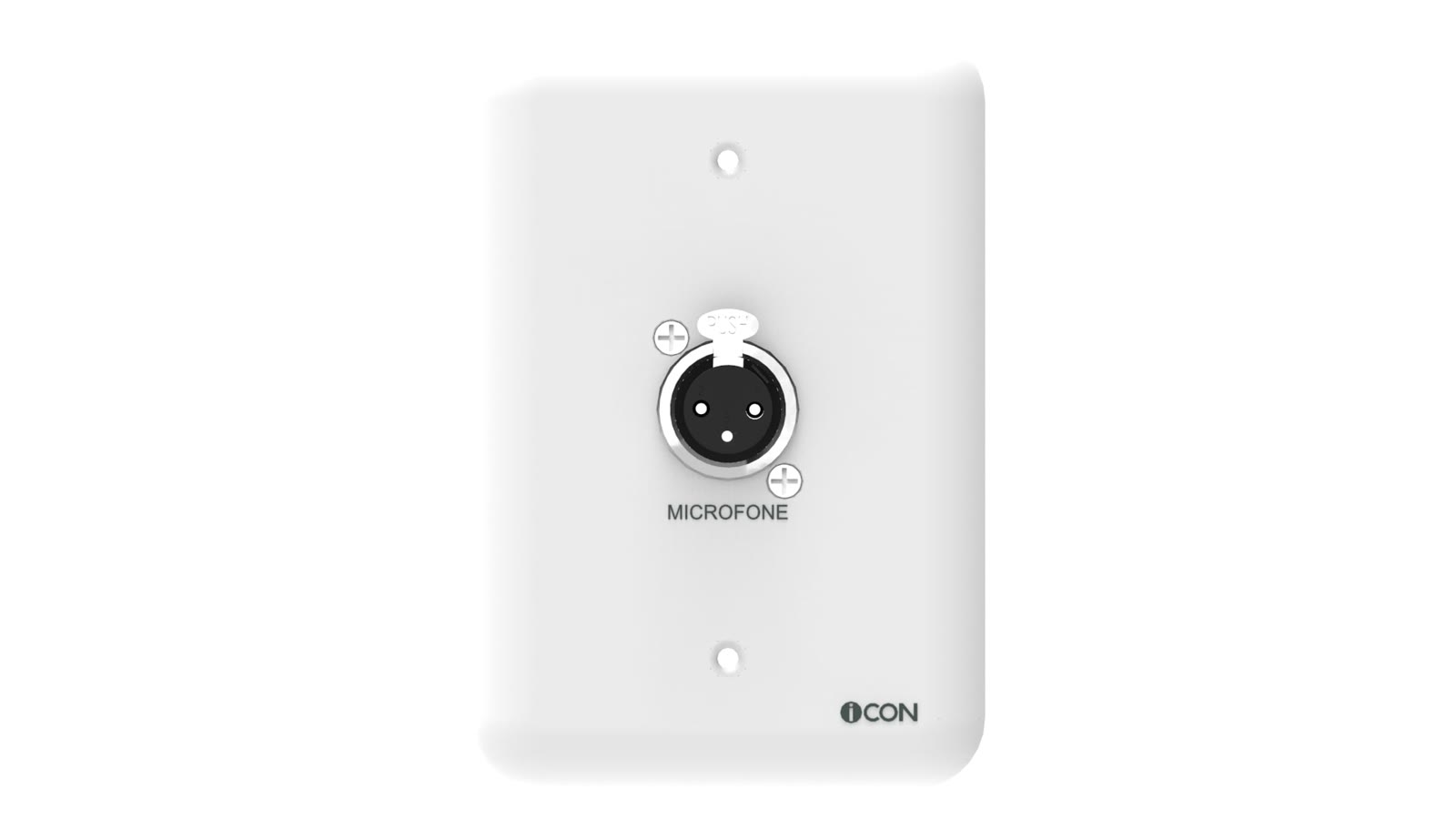 Módulo de Parede Microfone iC-MP-110, cor branco