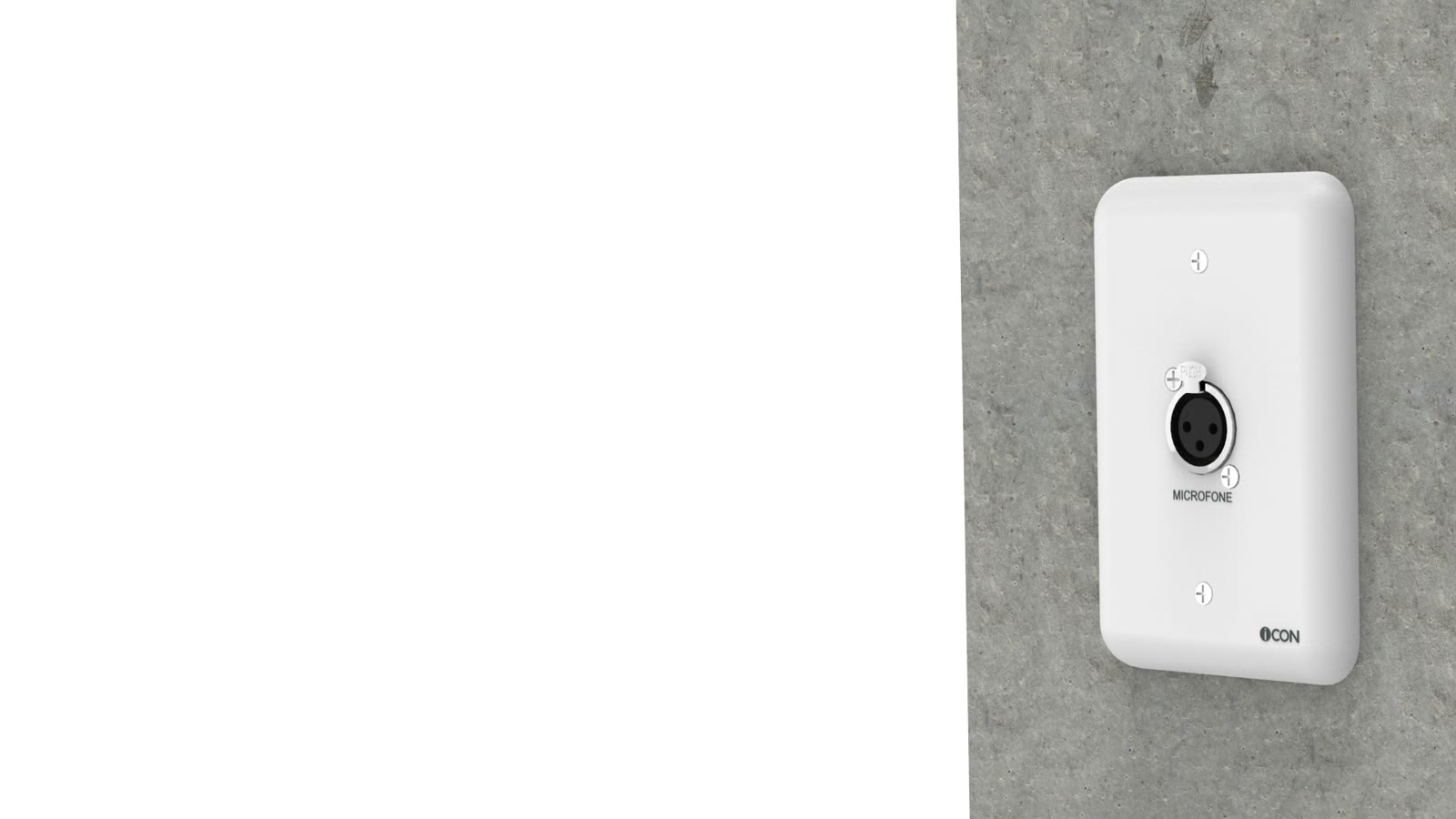Módulo de Parede Microfone iC-MP-110, cor branco — imagem 11