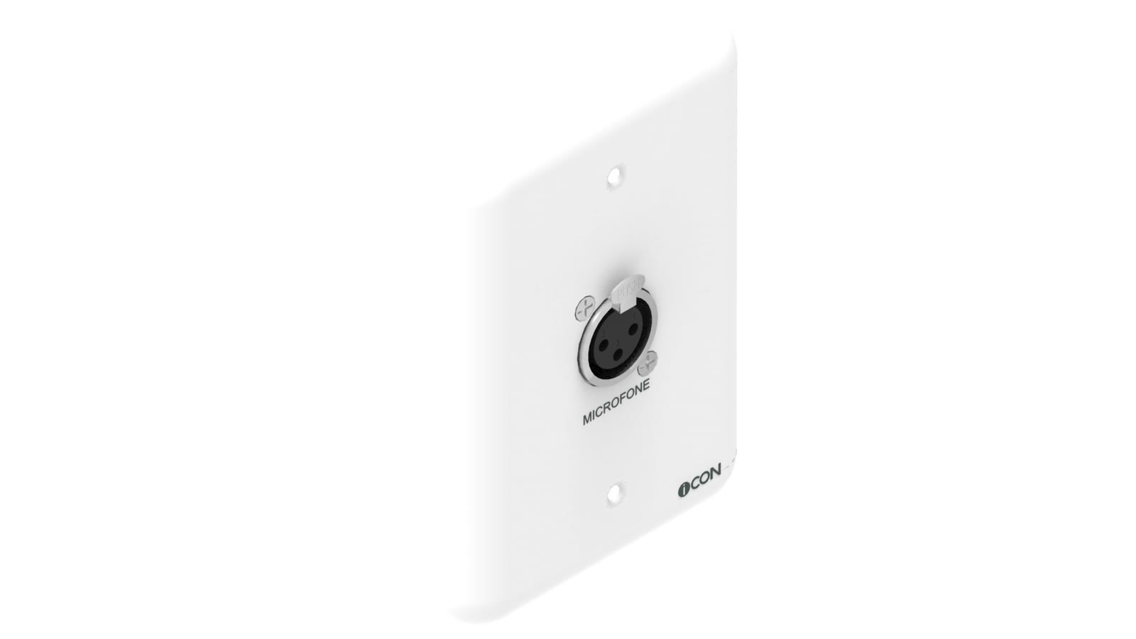 Módulo de Parede Microfone iC-MP-110, cor branco — imagem 2