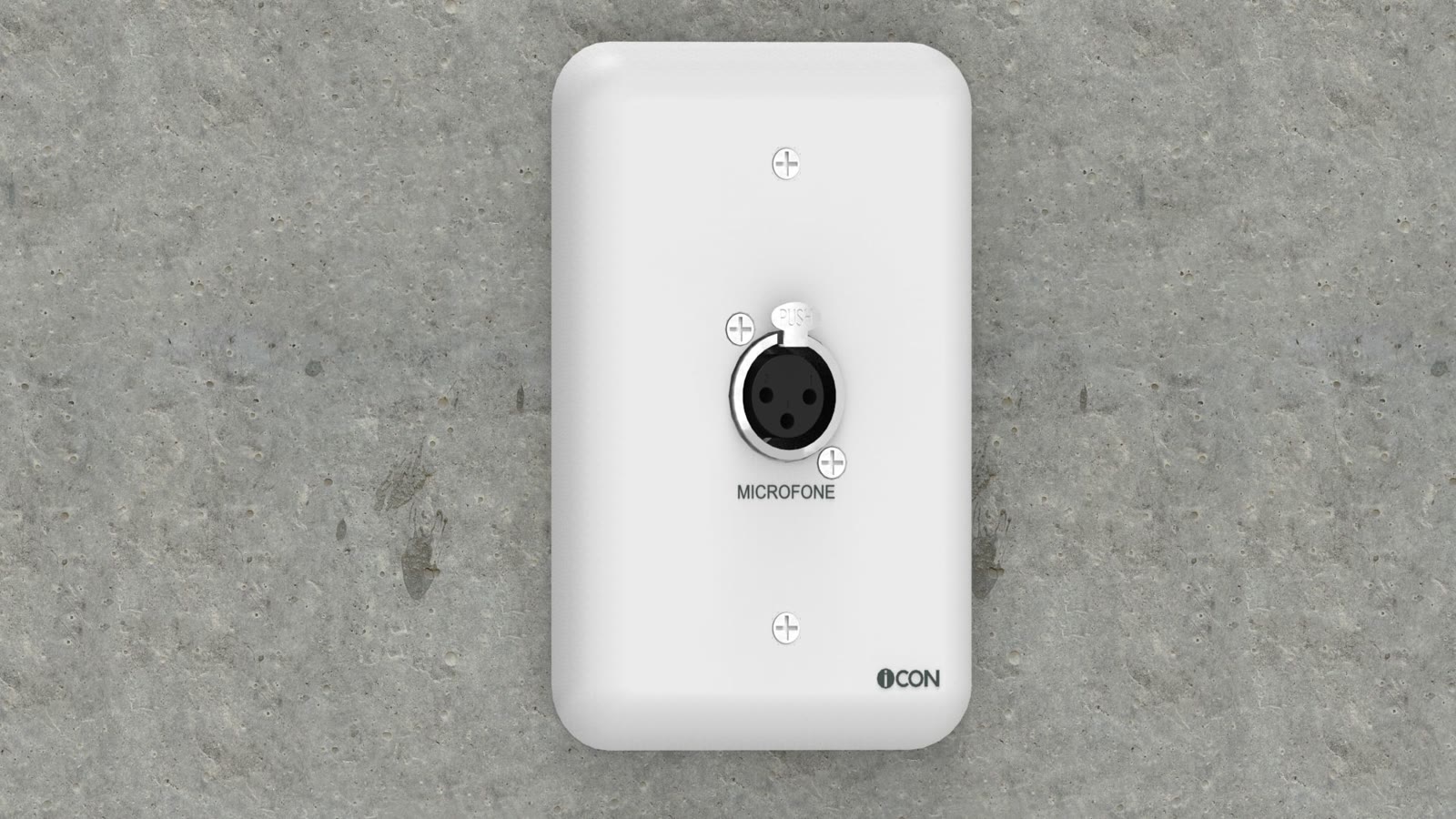 Módulo de Parede Microfone iC-MP-110, cor branco — imagem 6