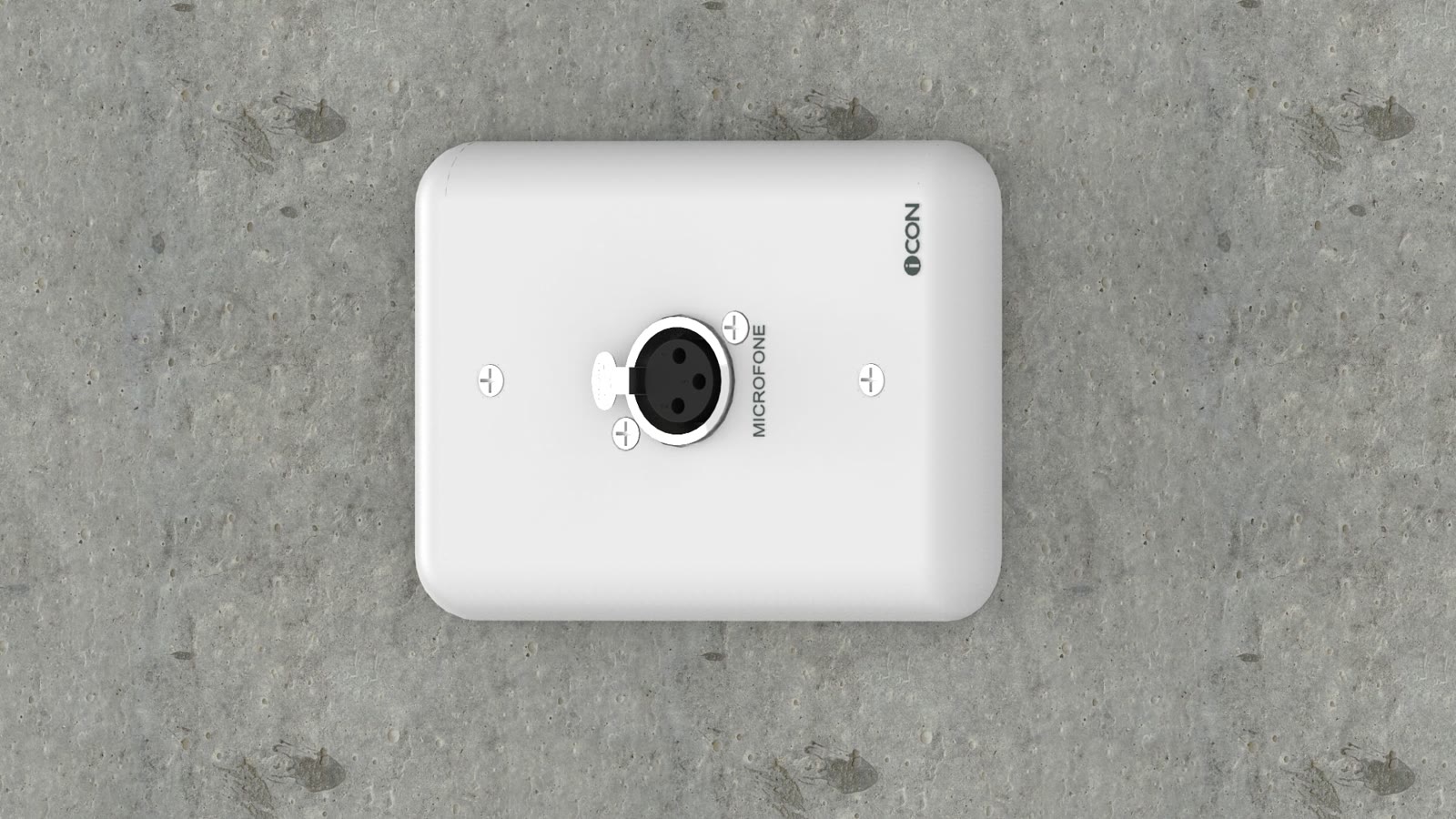 Módulo de Parede Microfone iC-MP-110, cor branco — imagem 7