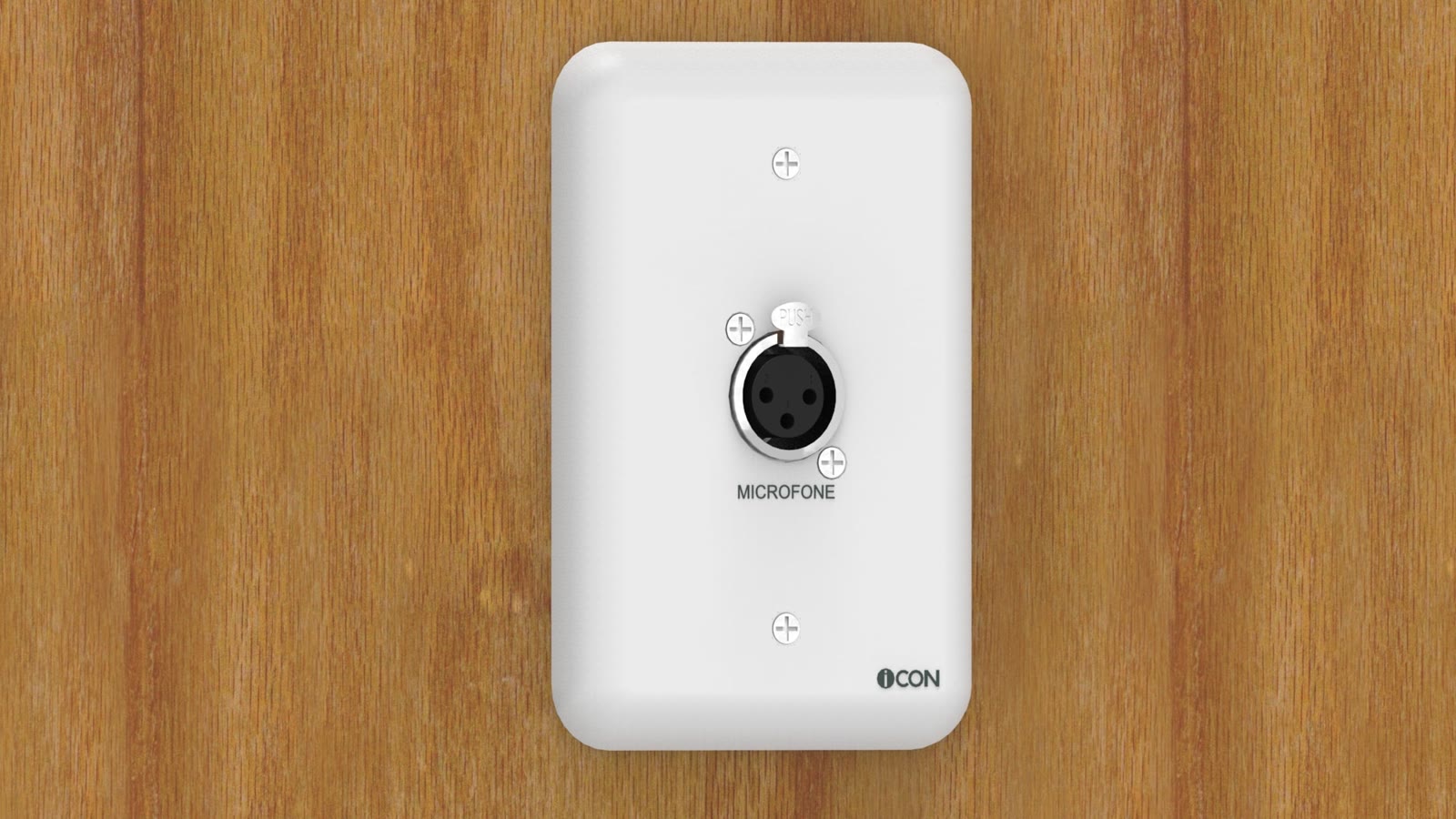 Módulo de Parede Microfone iC-MP-110, cor branco — imagem 8
