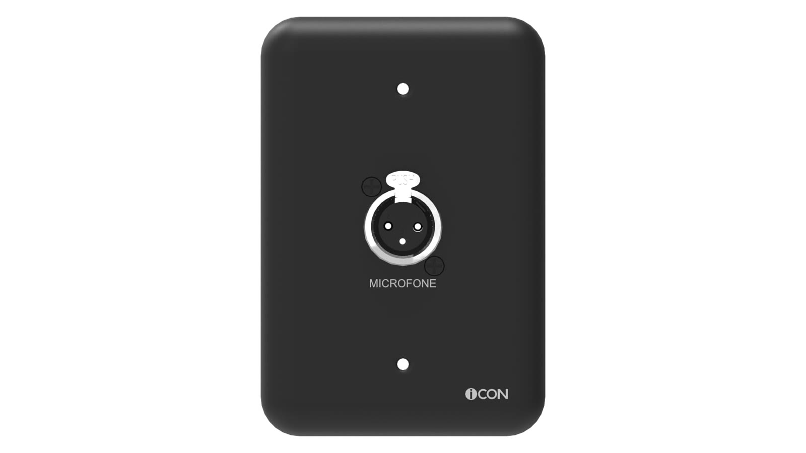 Módulo de Parede Microfone iC-MP-110, cor preto