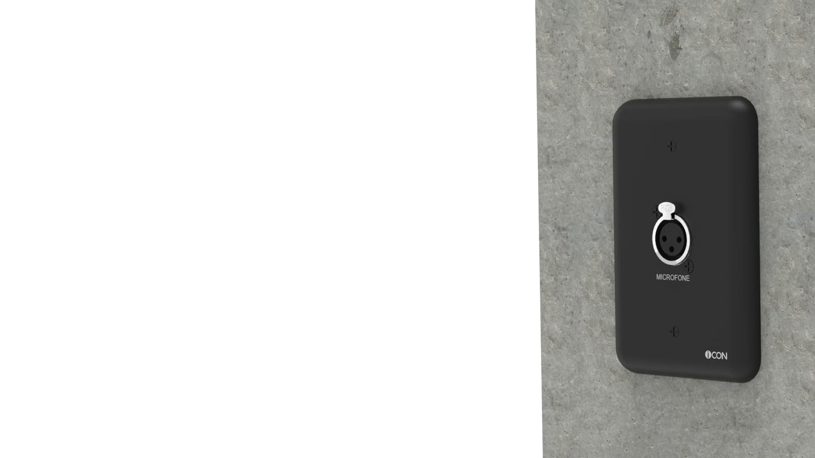 Módulo de Parede Microfone iC-MP-110, cor preto — imagem 11