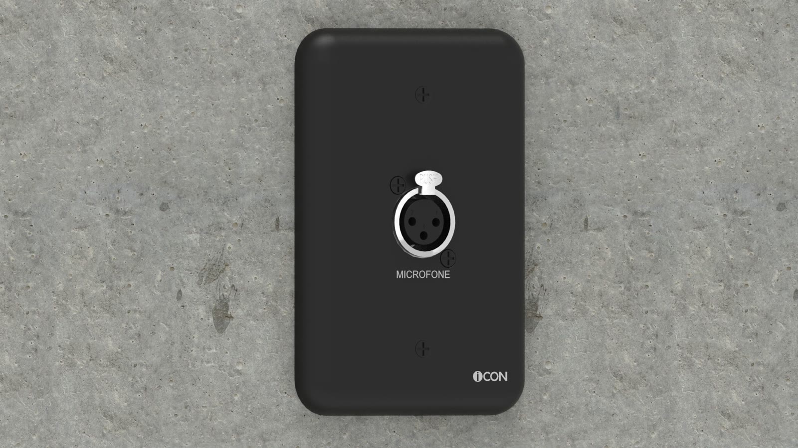 Módulo de Parede Microfone iC-MP-110, cor preto — imagem 6