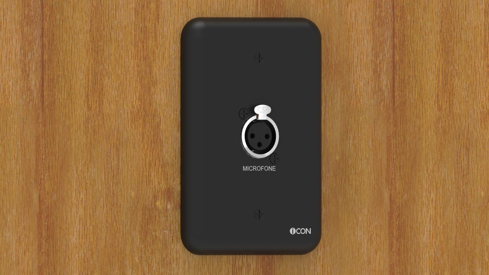 Módulo de Parede Microfone iC-MP-110, cor preto — imagem 8