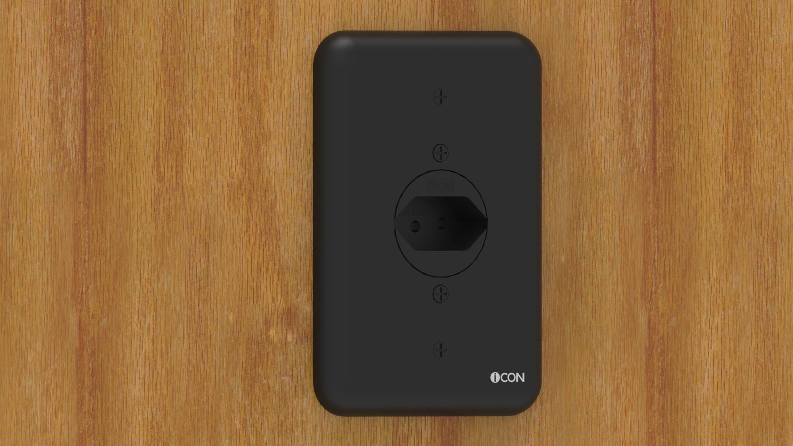 Módulo de Parede Tomada 10A 250V iC-MP-111, cor preto — imagem 8
