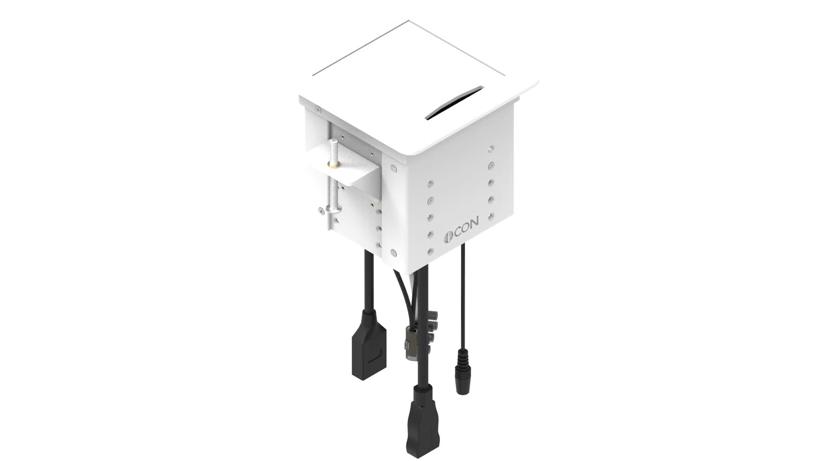 Painel de Mesa Multiconexão iC-TB-1.1, cor branco — imagem 2