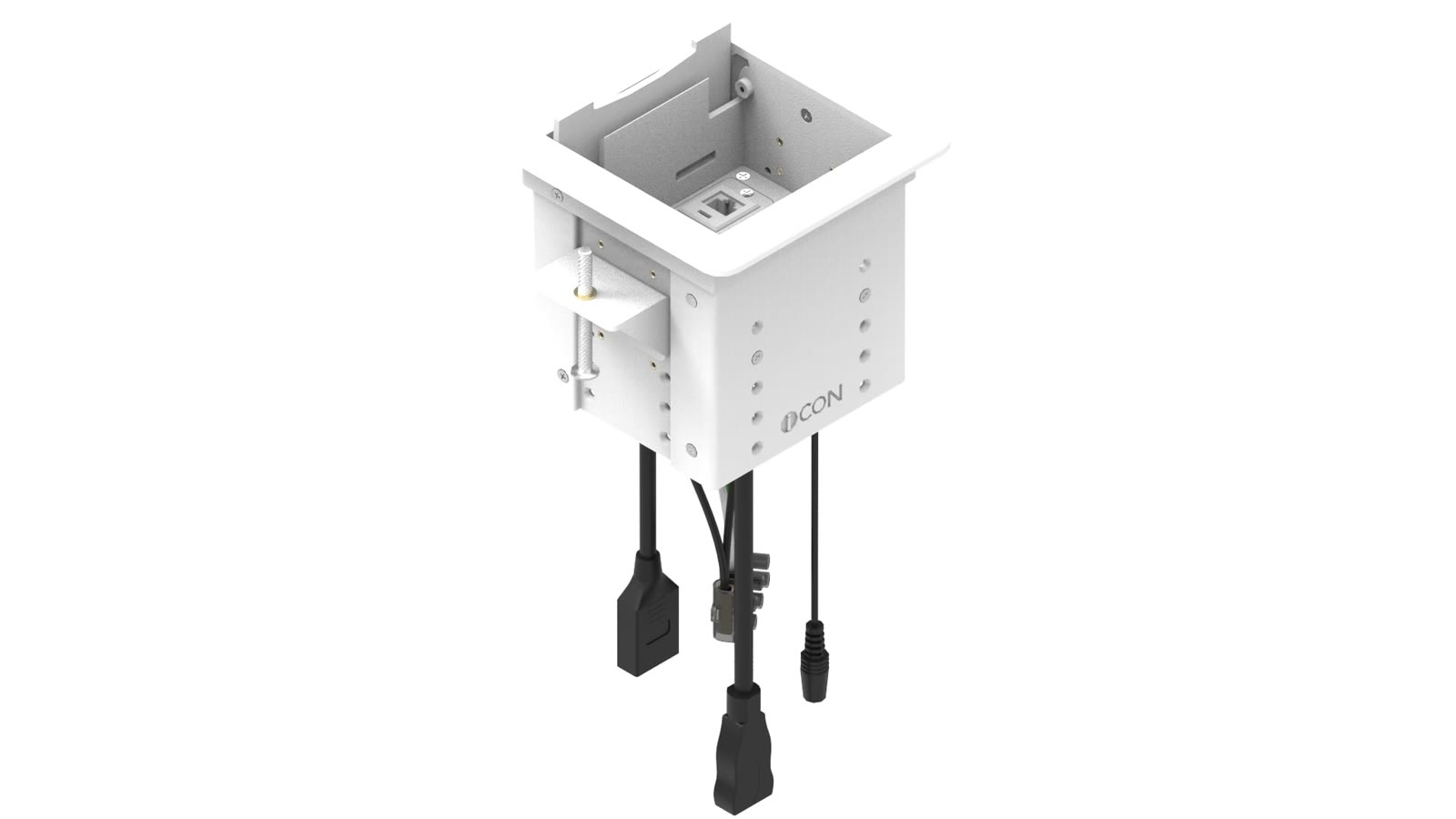 Painel de Mesa Multiconexão iC-TB-1.1, cor branco — imagem 3