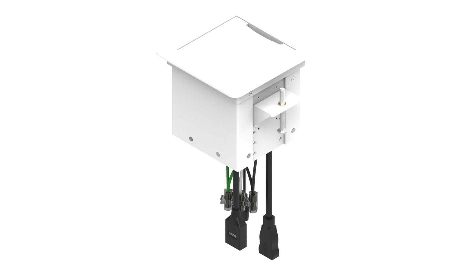 Painel de Mesa Multiconexão iC-TB-1.1, cor branco — imagem 4