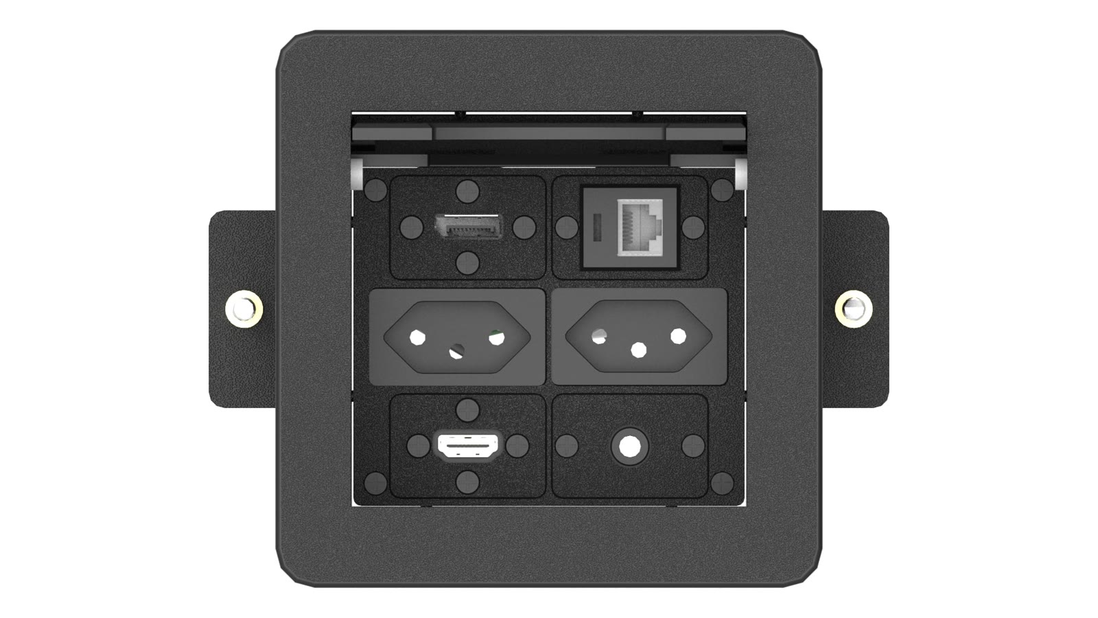 Painel de Mesa Multiconexão iC-TB-1.1, cor preto