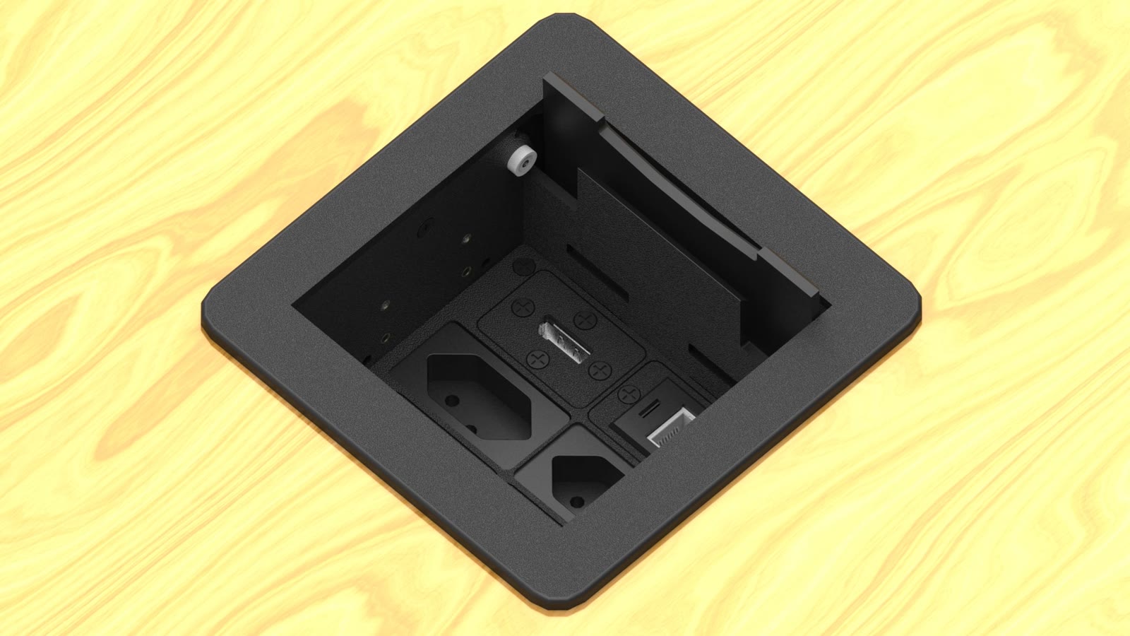 Painel de Mesa Multiconexão iC-TB-1.1, cor preto — imagem 11