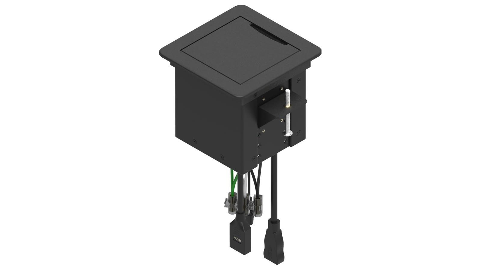 Painel de Mesa Multiconexão iC-TB-1.1, cor preto — imagem 4