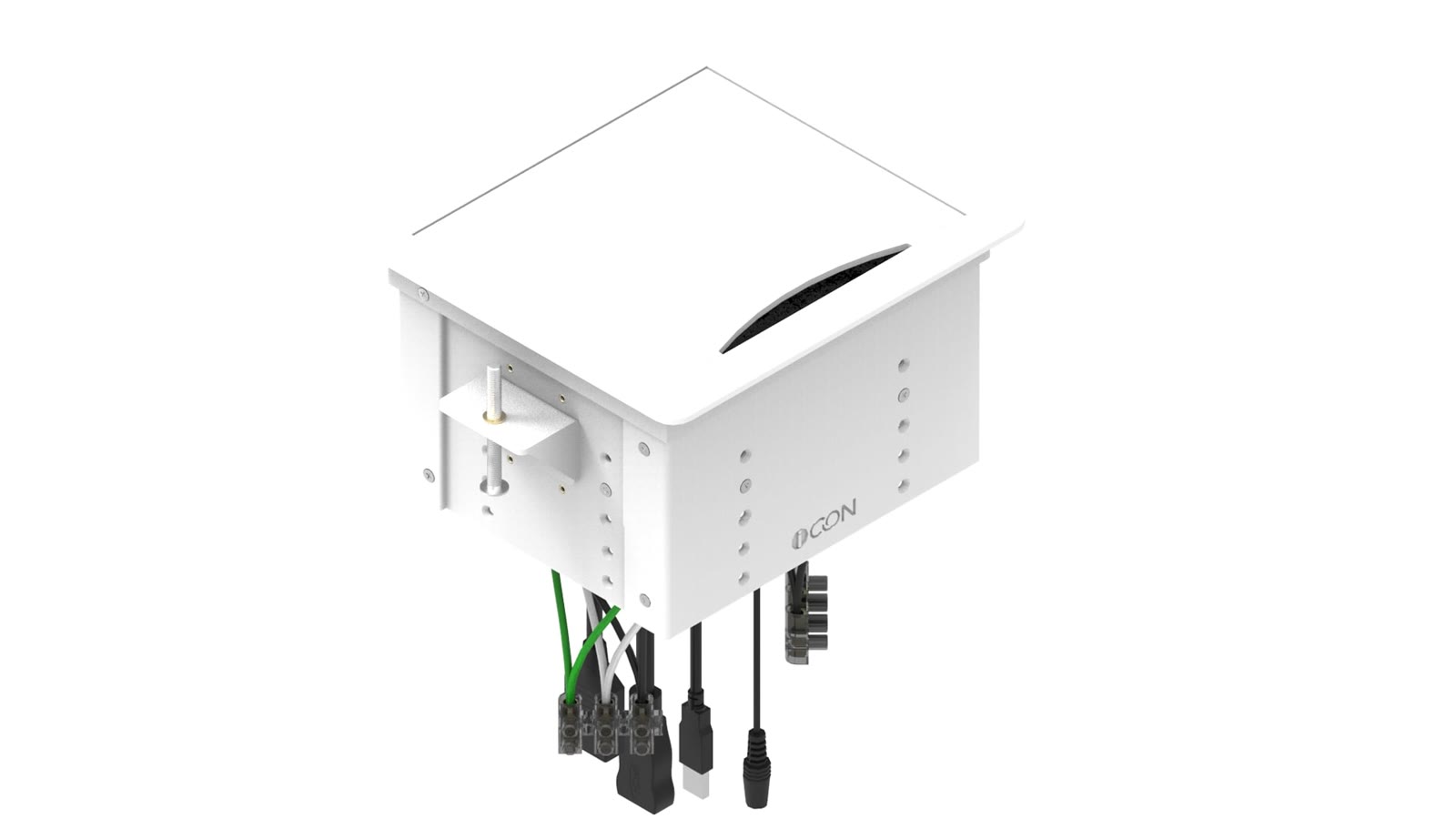 Painel de Mesa Multiconexão iC-TB-1, cor branco — imagem 2