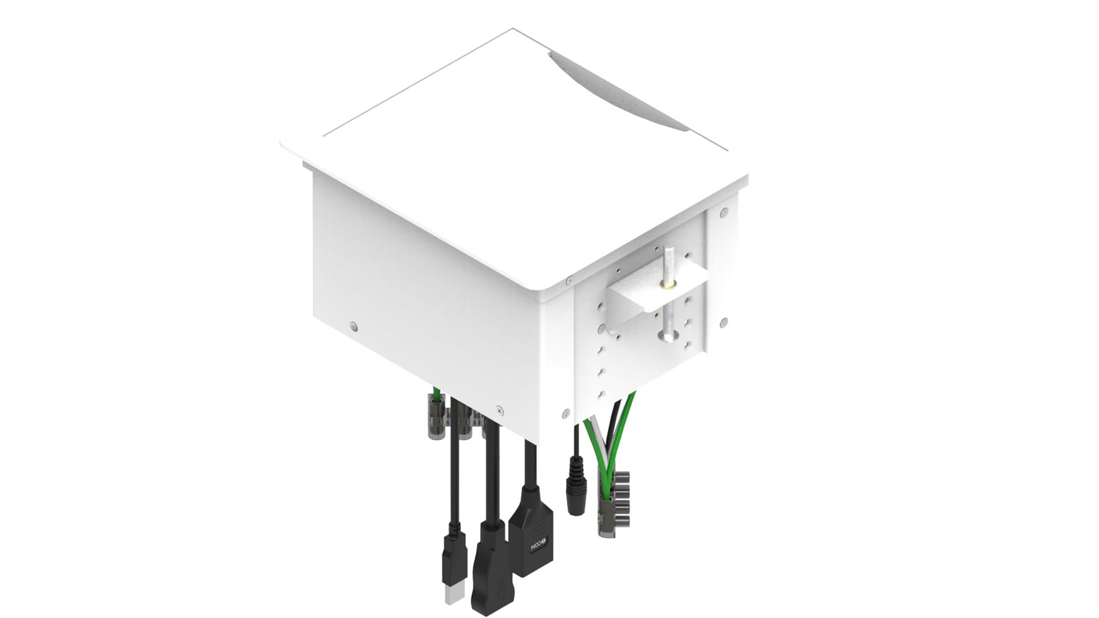 Painel de Mesa Multiconexão iC-TB-1, cor branco — imagem 4