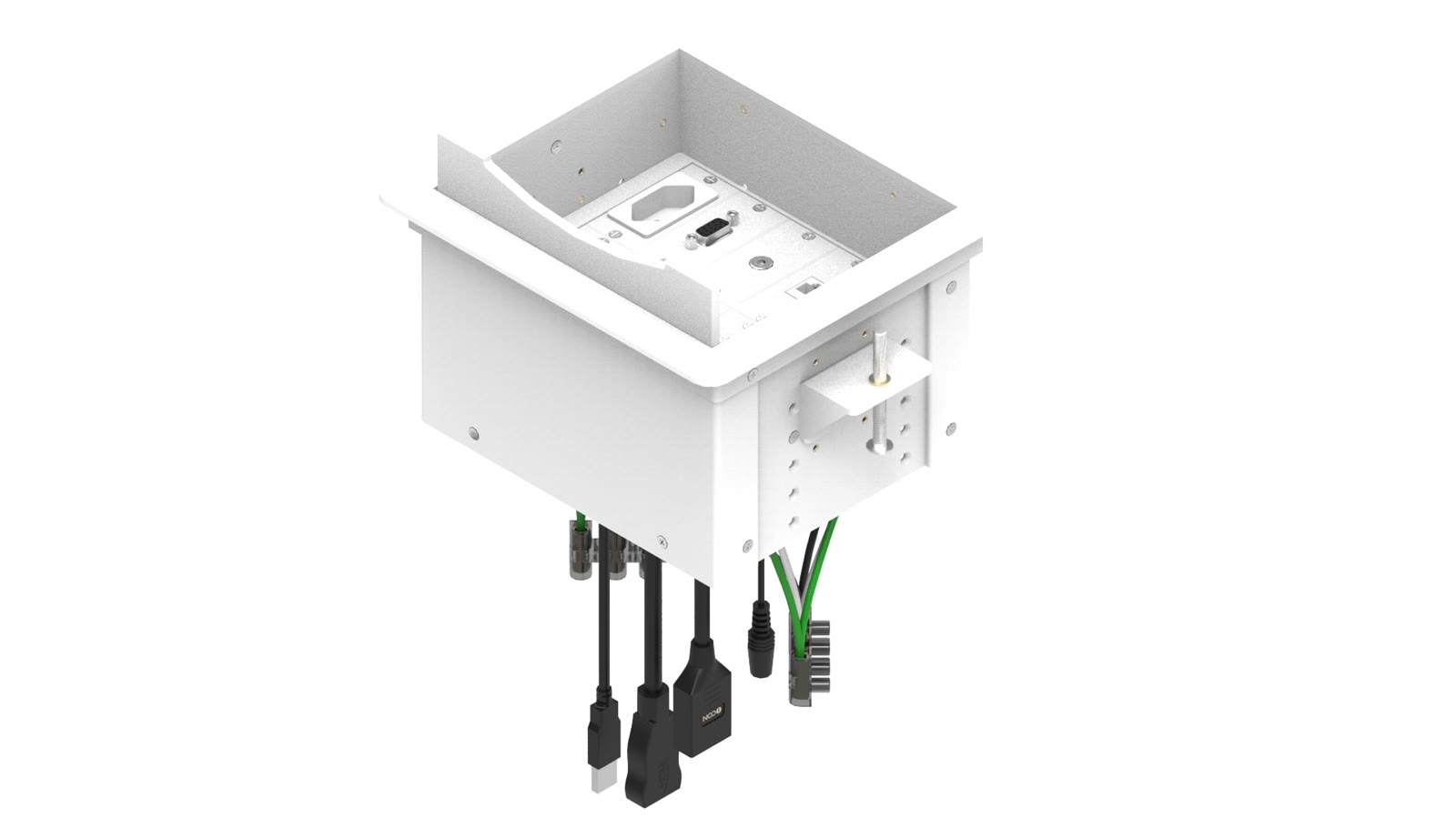 Painel de Mesa Multiconexão iC-TB-1, cor branco — imagem 5