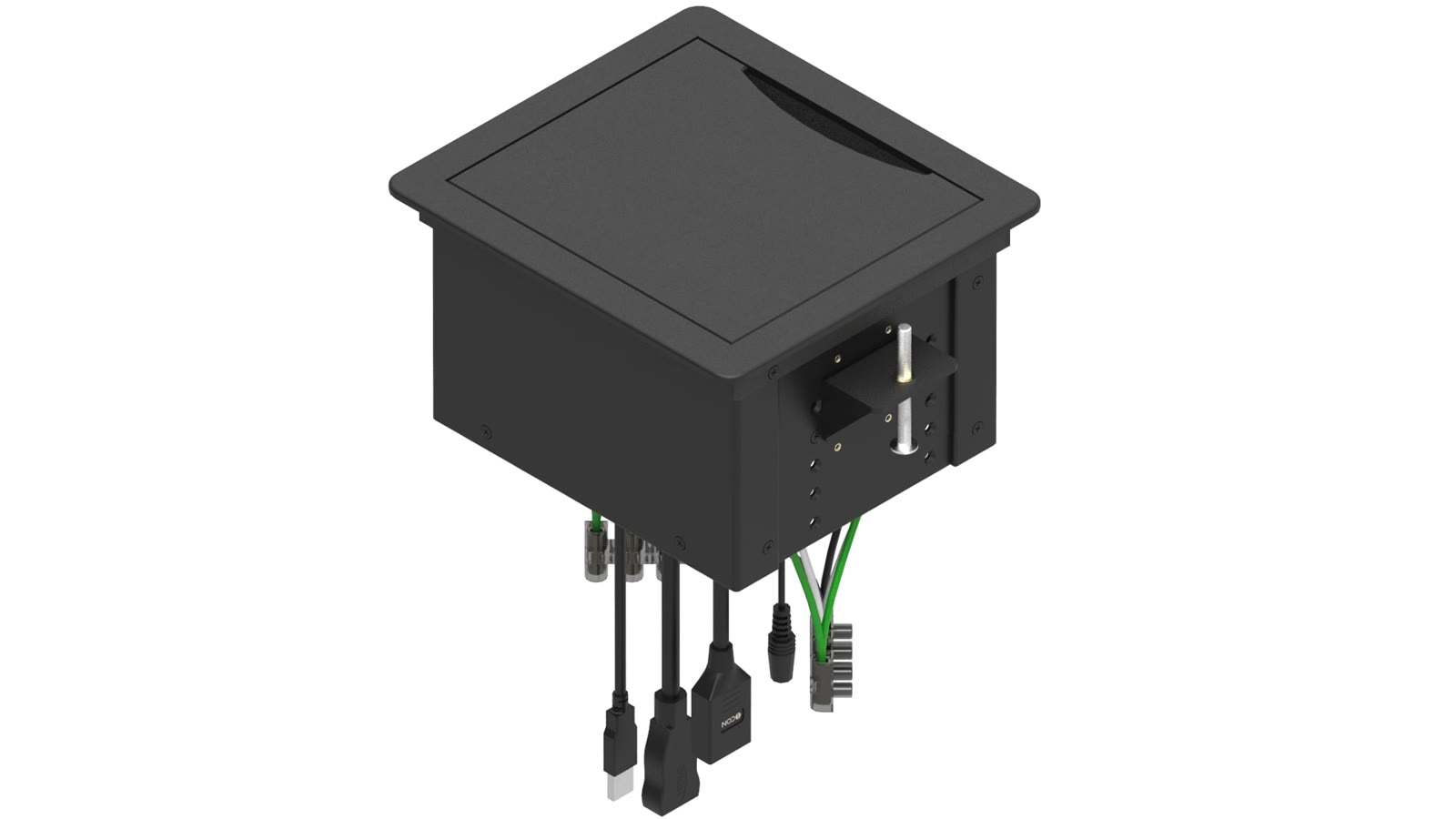 Painel de Mesa Multiconexão iC-TB-1, cor preto — imagem 4