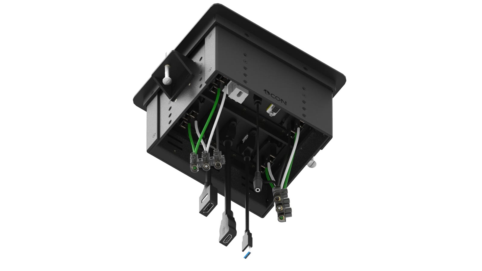 Painel de Mesa Multiconexão iC-TB-1, cor preto — imagem 9
