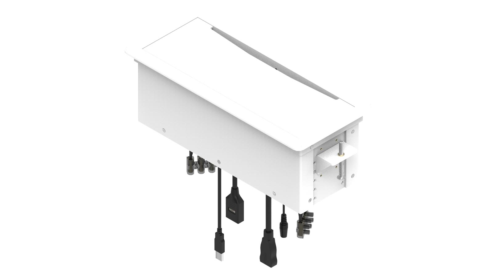 Painel de Mesa Multiconexão iC-TB-2, cor branco — imagem 4