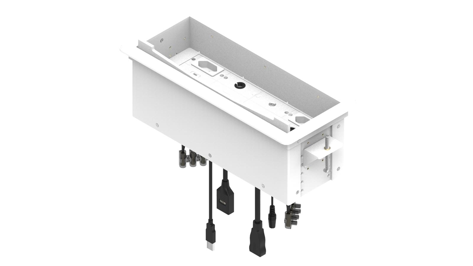 Painel de Mesa Multiconexão iC-TB-2, cor branco — imagem 5