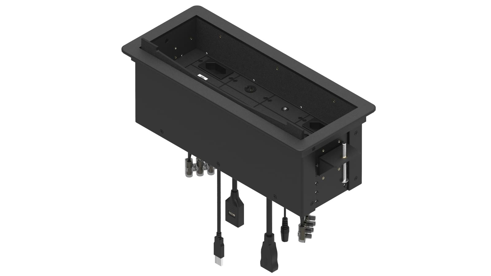Painel de Mesa Multiconexão iC-TB-2, cor preto — imagem 5