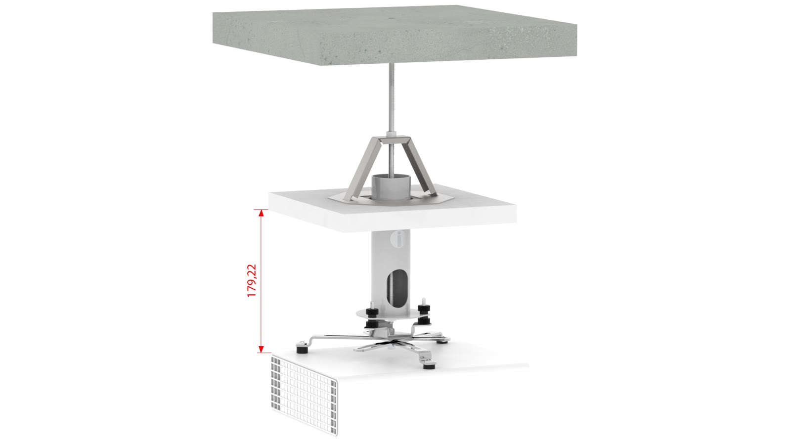 Suporte para projetor iC-TRUSS, cor branco — imagem 5